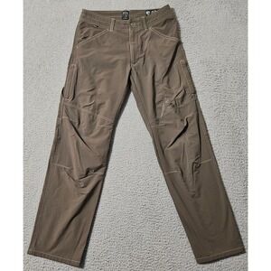 Kuhl‎ Radikl Pants Mens Size 30 x 32 Brown Hiking Outdoor Stretch Trail *Stains*